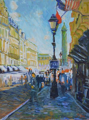 Original Impressionism Cities Painting by Patrick Marie