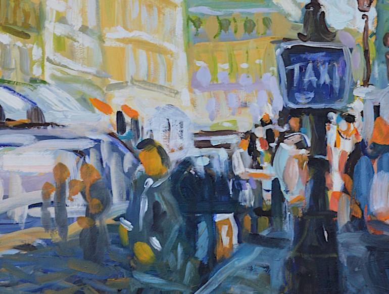 Original Impressionism Cities Painting by Patrick Marie