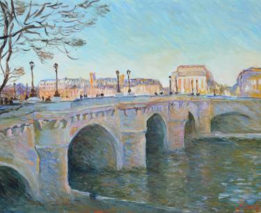 Original Impressionism Cities Painting by Patrick Marie