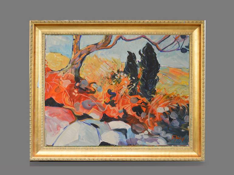 Original Impressionism Landscape Painting by Patrick Marie