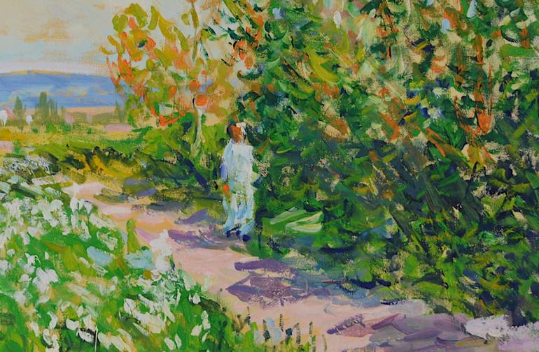 Original Impressionism Landscape Painting by Patrick Marie