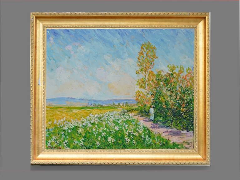 Original Impressionism Landscape Painting by Patrick Marie