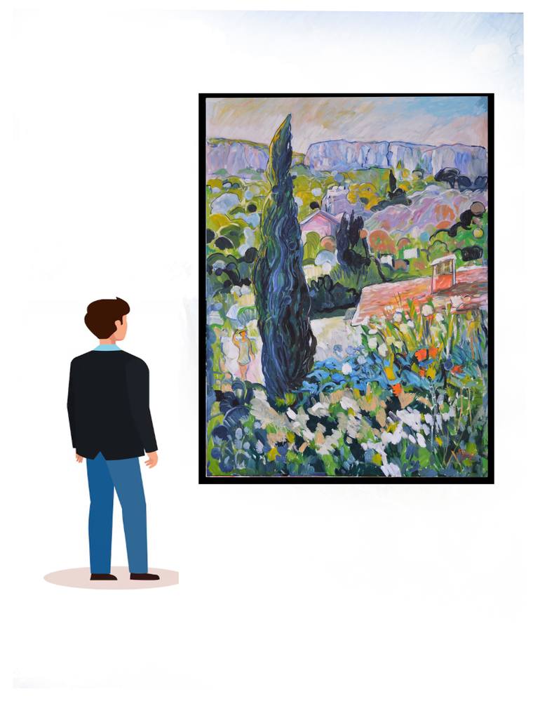 Original Impressionism Landscape Painting by Patrick Marie
