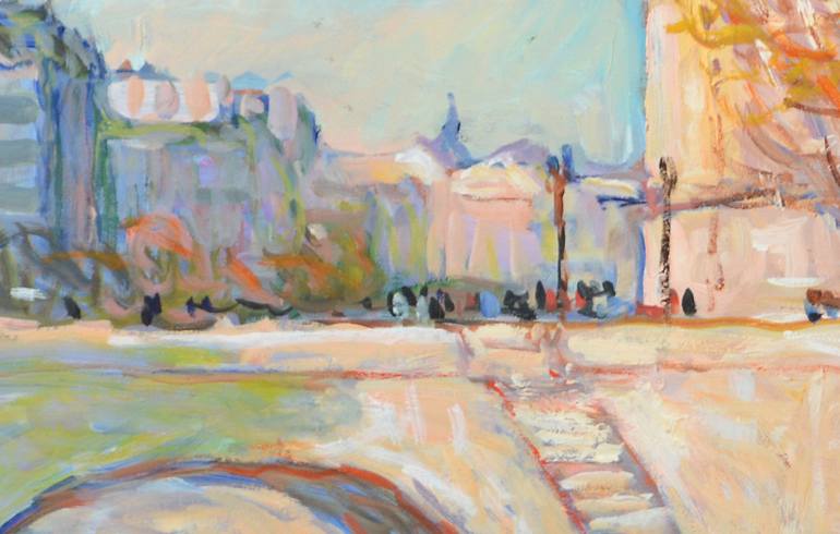 Original Impressionism Cities Painting by Patrick Marie