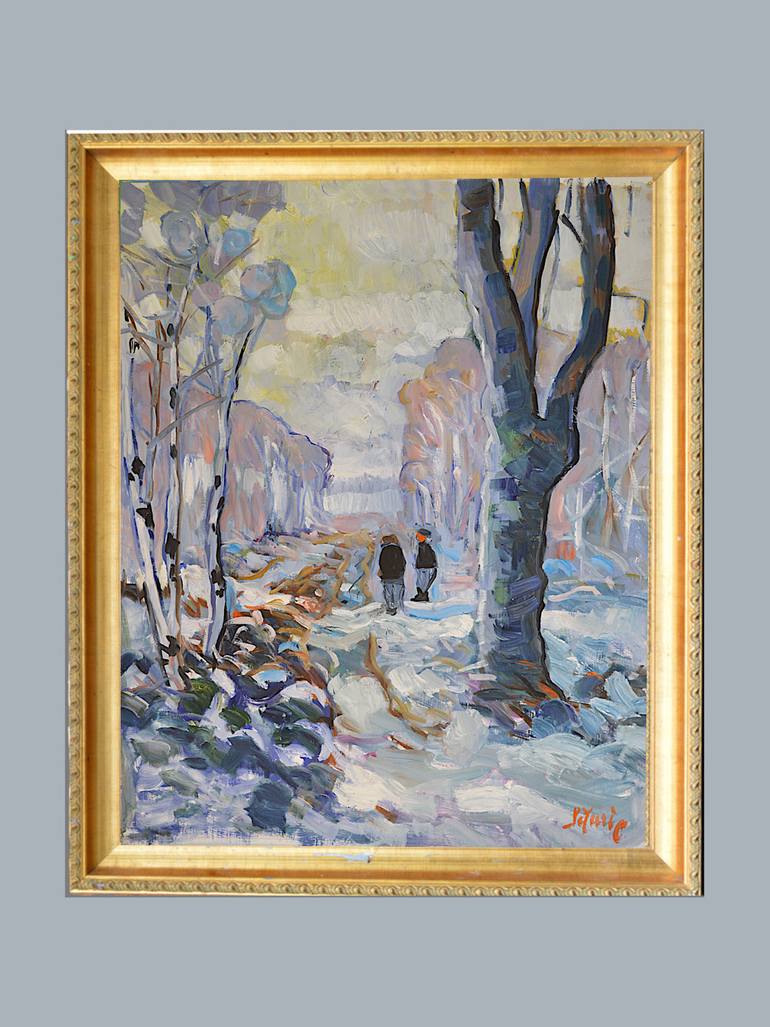 Original Impressionism Landscape Painting by Patrick Marie