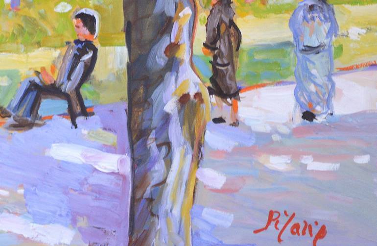 Original Impressionism Cities Painting by Patrick Marie