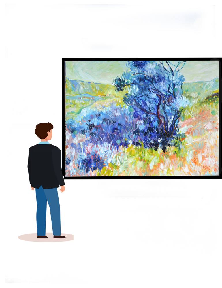 Original Impressionism Nature Painting by Patrick Marie