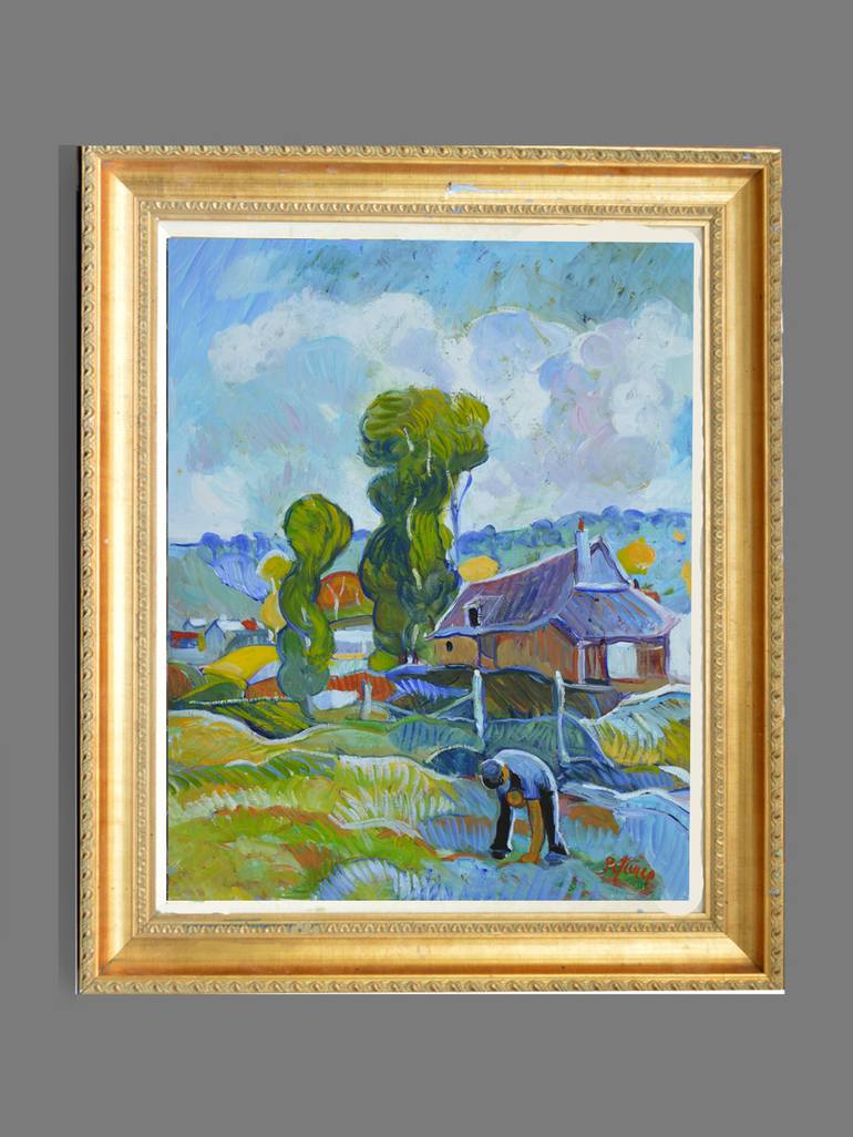 Original Impressionism Landscape Painting by Patrick Marie