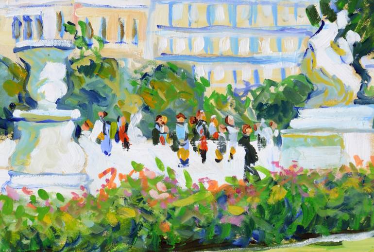 Original Impressionism Cities Painting by Patrick Marie