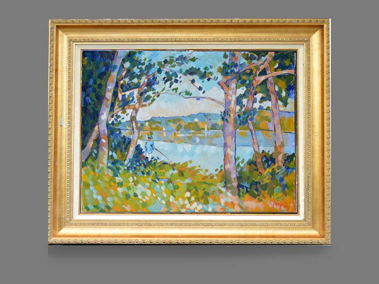 Original Impressionism Landscape Painting by Patrick Marie