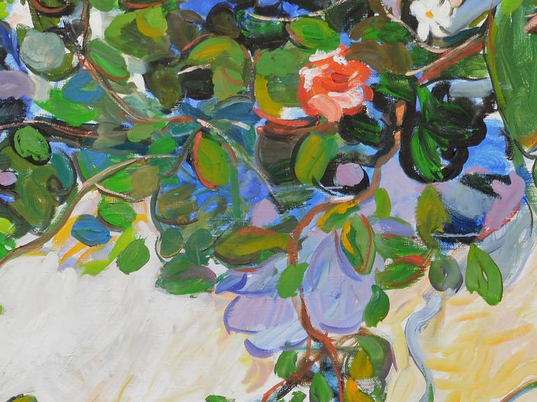 Original Impressionism Floral Painting by Patrick Marie