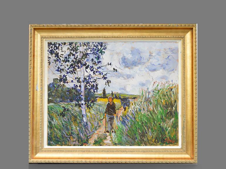 Original Impressionism Landscape Painting by Patrick Marie