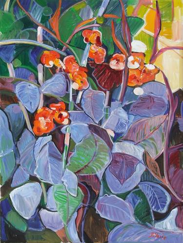 Print of Expressionism Floral Paintings by Patrick Marie