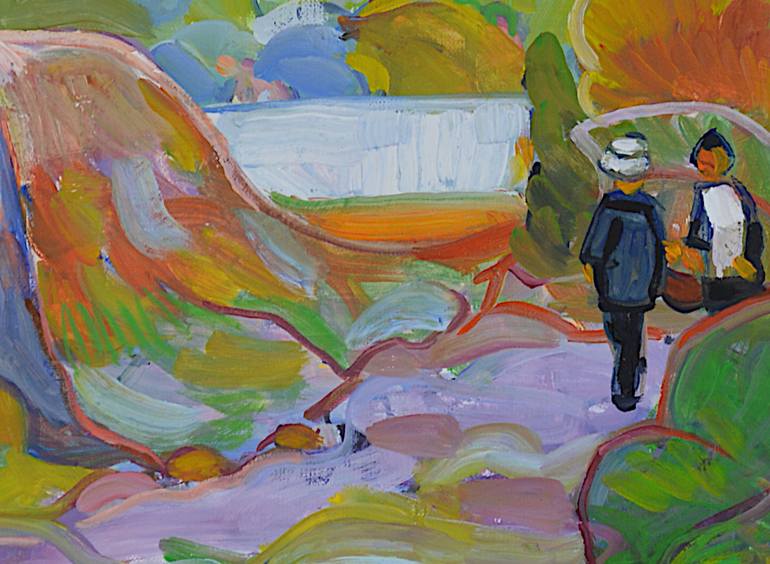 Original Figurative Landscape Painting by Patrick Marie