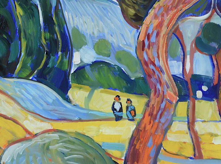 Original Figurative Landscape Painting by Patrick Marie