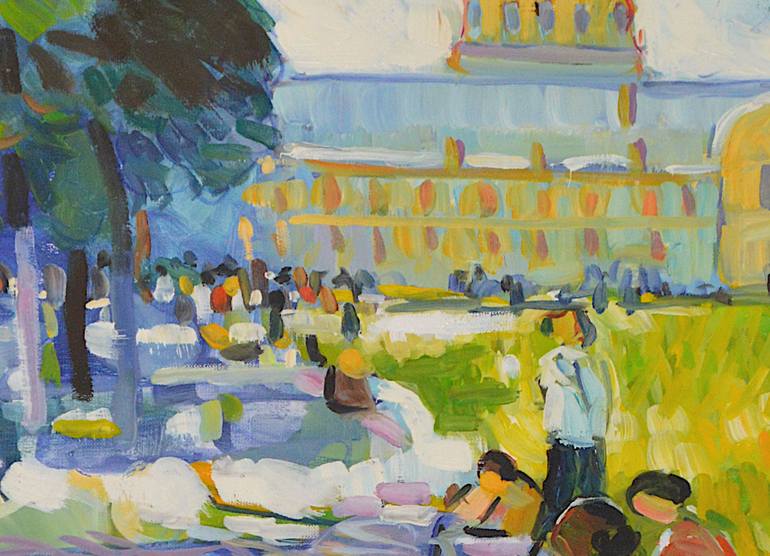 Original Impressionism Cities Painting by Patrick Marie