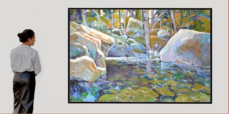 Original Impressionism Nature Painting by Patrick Marie