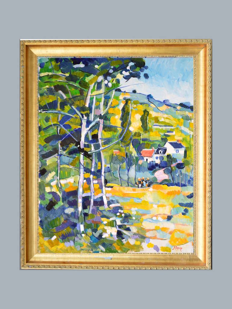Original Impressionism Landscape Painting by Patrick Marie