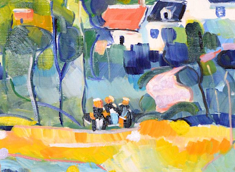 Original Impressionism Landscape Painting by Patrick Marie