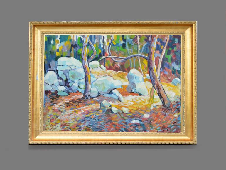 Original Impressionism Nature Painting by Patrick Marie
