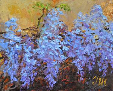 Print of Impressionism Floral Paintings by Julia Herrero-Utiasheva