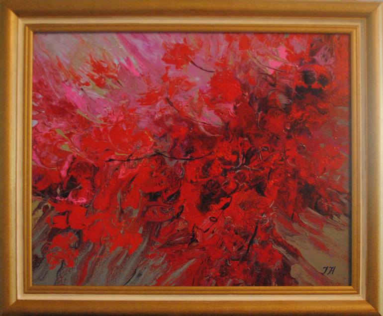 Original Abstract Painting by Julia Herrero-Utiasheva