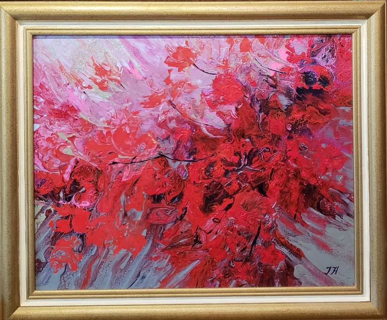 Original Abstract Painting by Julia Herrero-Utiasheva