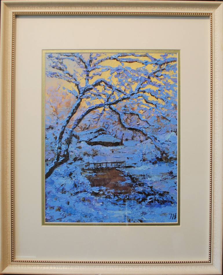 Original Impressionism Landscape Painting by Julia Herrero-Utiasheva