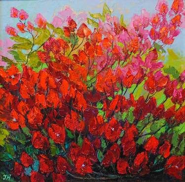 Original Fine Art Floral Paintings by Julia Herrero-Utiasheva
