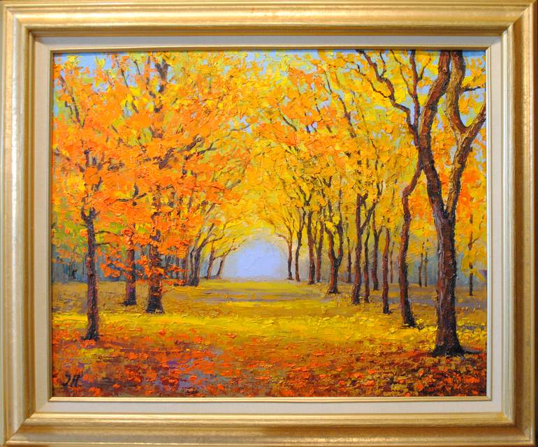 Original Fine Art Landscape Painting by Julia Herrero-Utiasheva