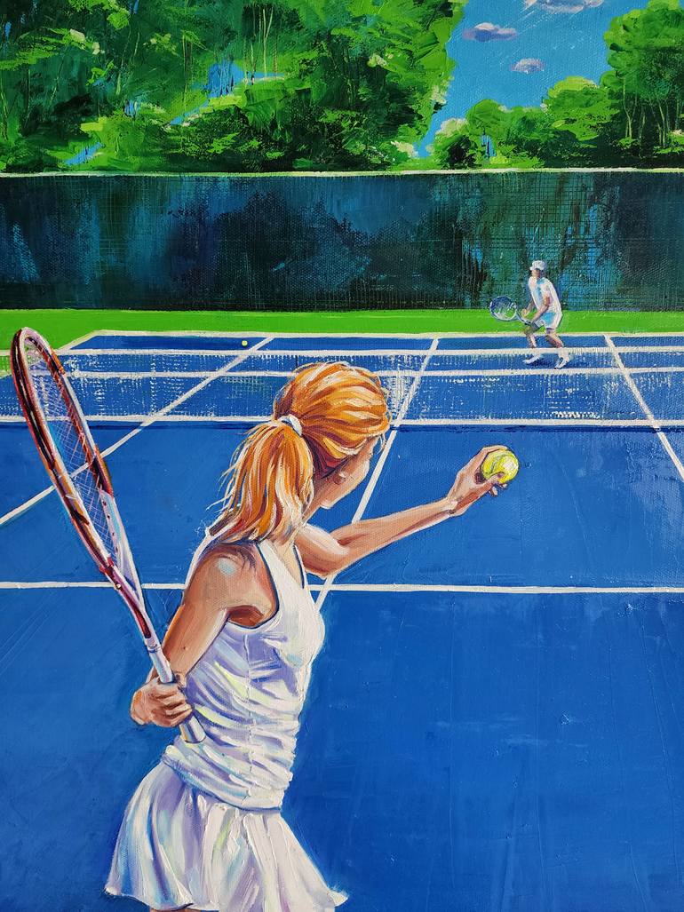Original Contemporary Sports Painting by Natalia Graham