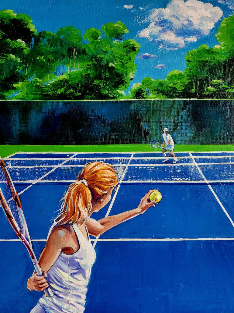 Original Contemporary Sports Painting by Natalia Graham