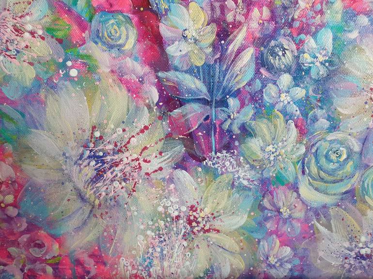 Original Expressionism Floral Painting by Natalia Graham