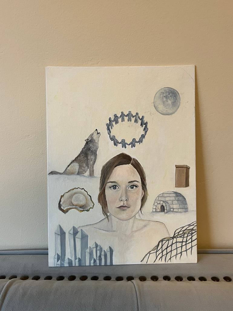 Original Realism People Painting by Yael Lifton