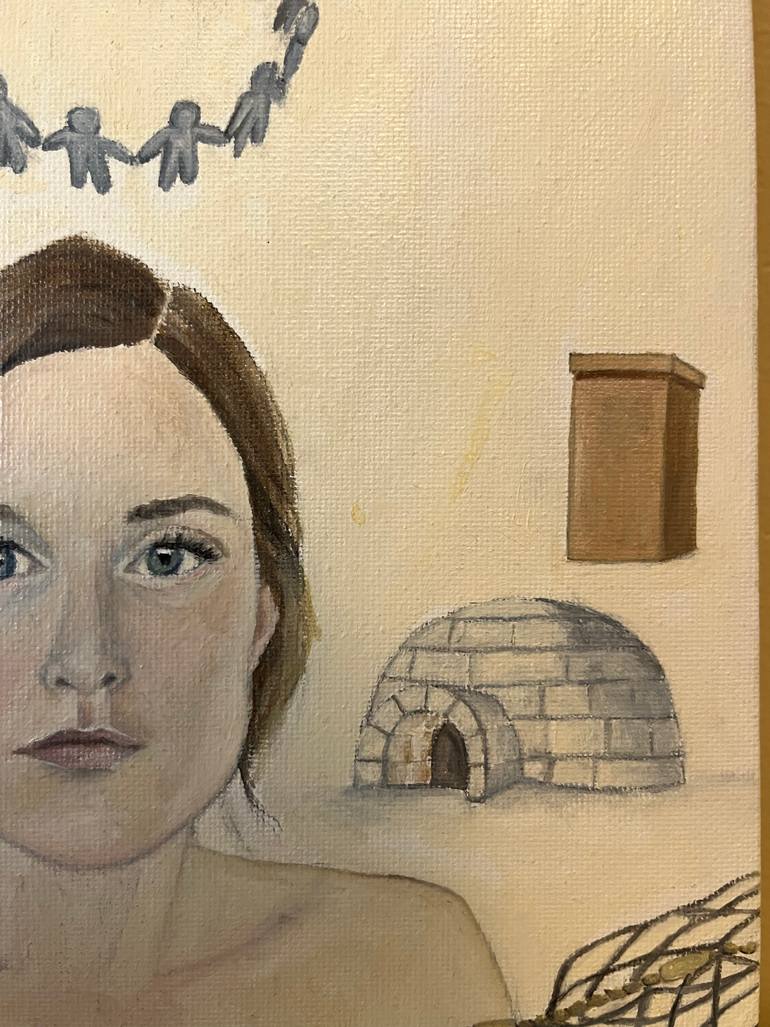 Original Realism People Painting by Yael Lifton