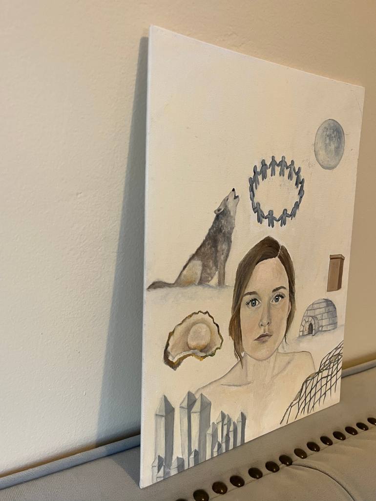 Original Realism People Painting by Yael Lifton