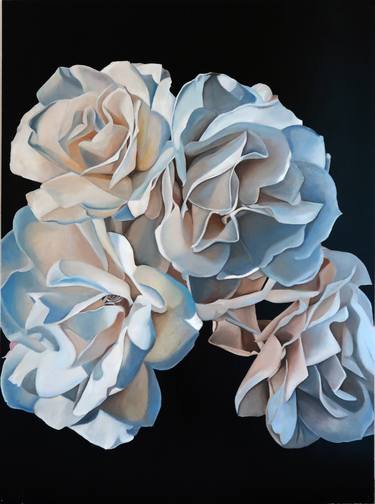 Print of Fine Art Floral Paintings by Yael Lifton