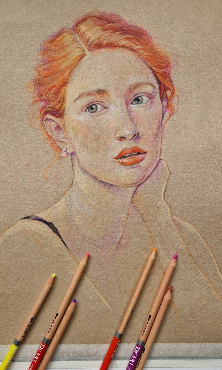 Your Sketch with Pencil colors - Marish.ru - Drawings & Illustration,  People & Figures, Portraits, Female - ArtPal