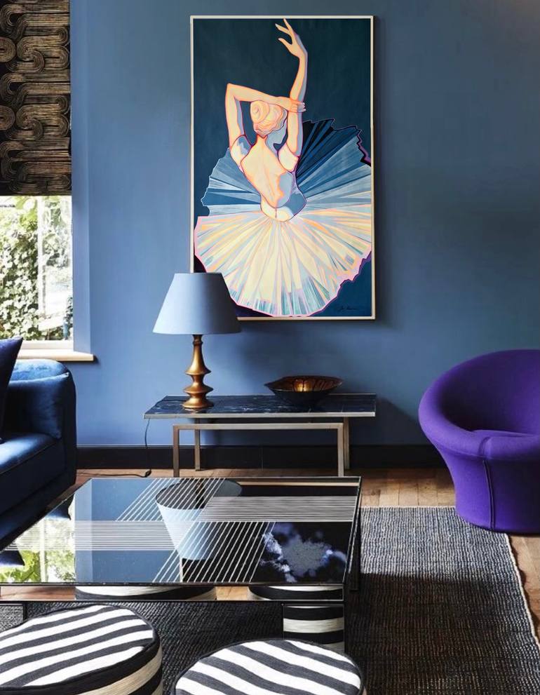 Original Impressionism Women Painting by Marina Son