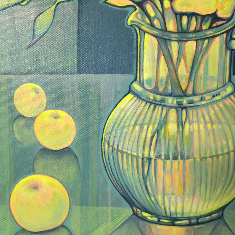 Original Art Deco Still Life Painting by Marina Son