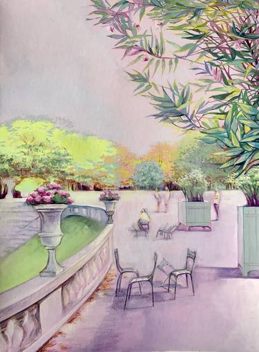 Print of Fine Art Garden Paintings by Marina Son