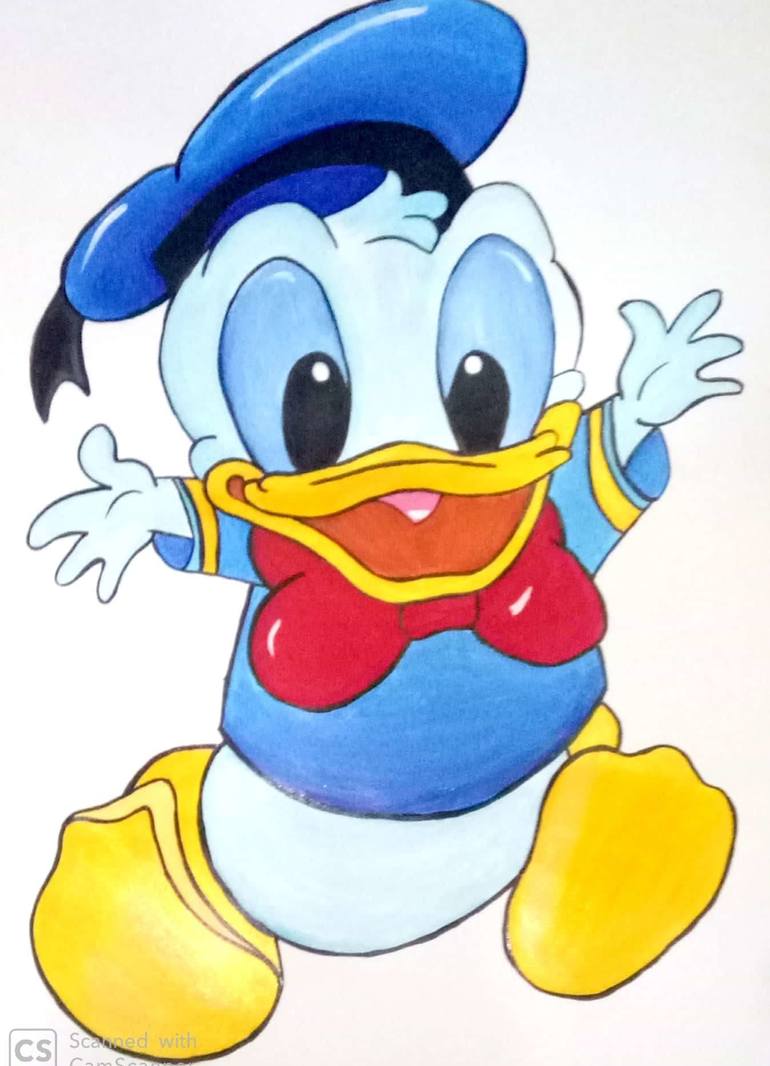 Donald Duck Painting by Sindhuja Jaiswal | Saatchi Art