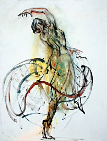Print of Abstract Nude Paintings by Ali Aliyev