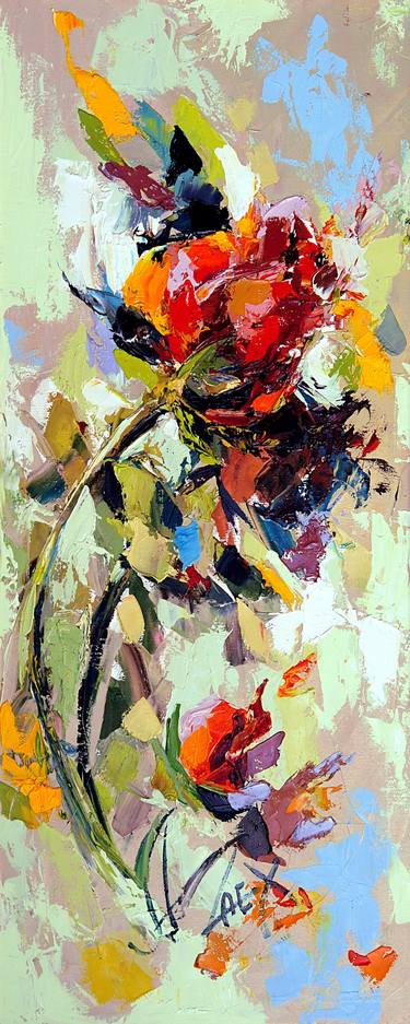 Print of Conceptual Floral Paintings by Ali Aliyev