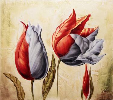Print of Conceptual Floral Paintings by Ali Aliyev