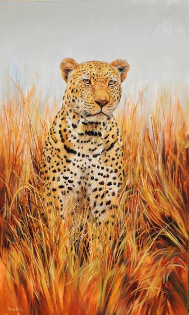 Print of Fine Art Animal Paintings by Penelope Hunter