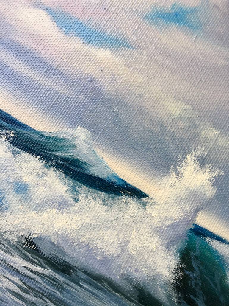 Original Realism Seascape Painting by Amala Statina
