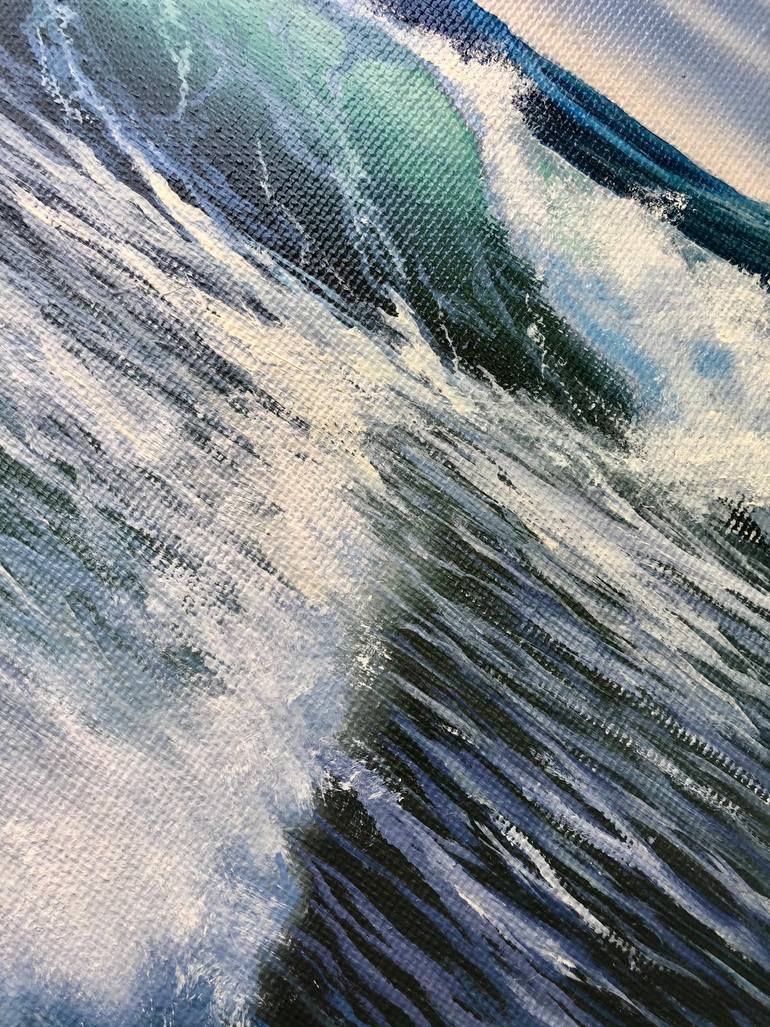 Original Realism Seascape Painting by Amala Statina