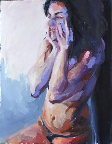 Original Contemporary Erotic Paintings by Kristina Kurilionok