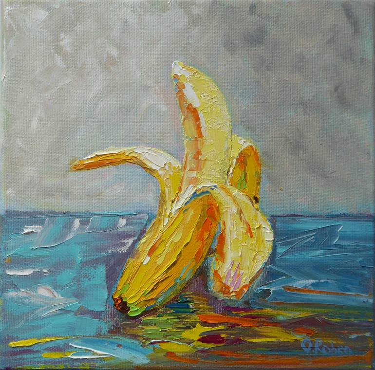 banana art painting